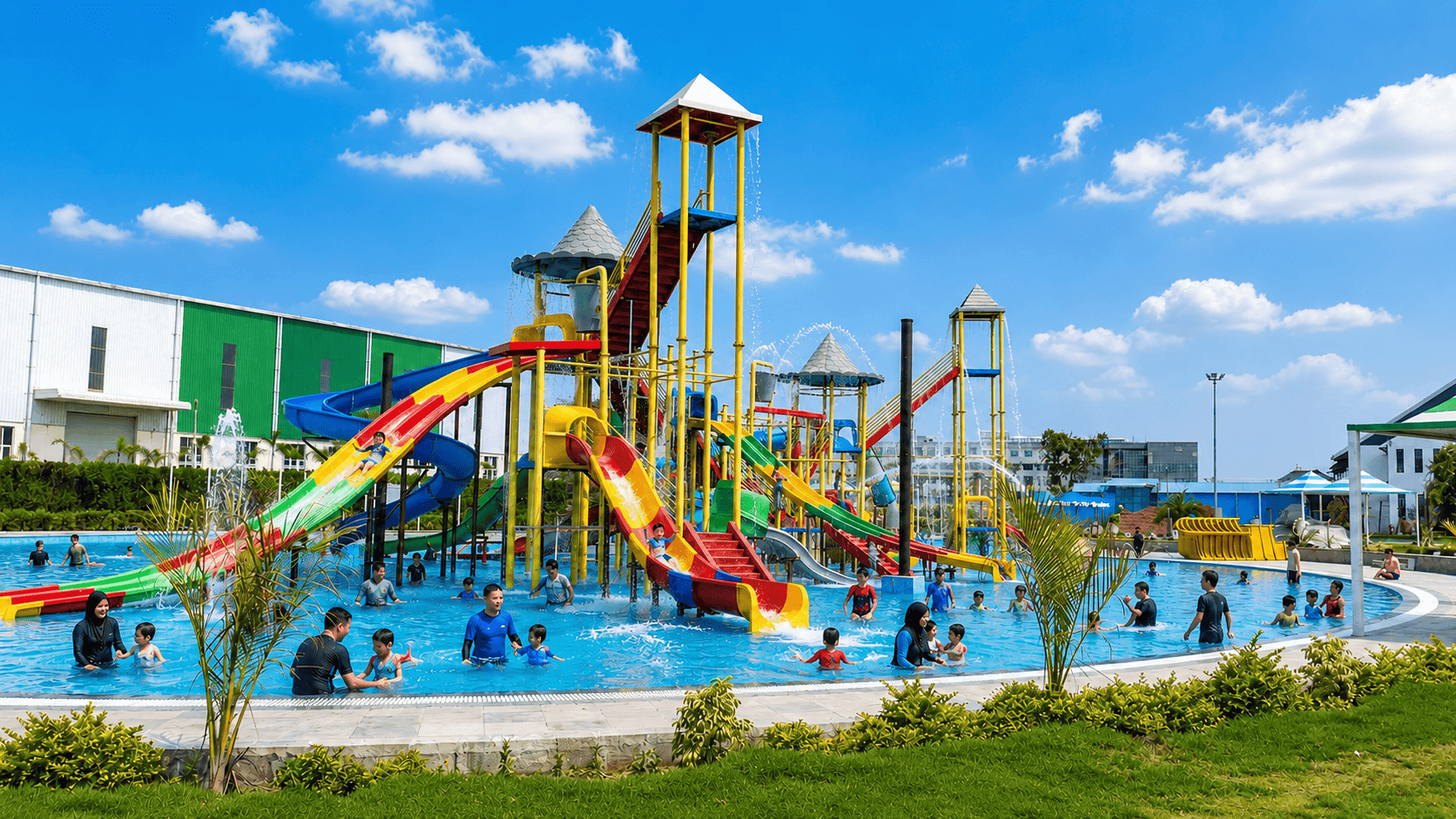 Water Slides at Dolphin Water Resort